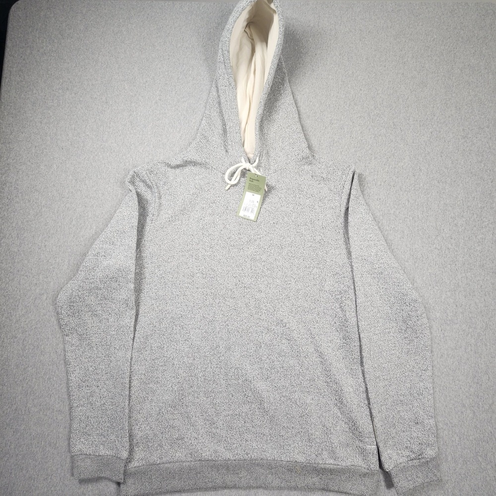 Goodfellow & Co Hoodie Mens Size M Gray NWT Textured Knit Pullover Sweatshirt